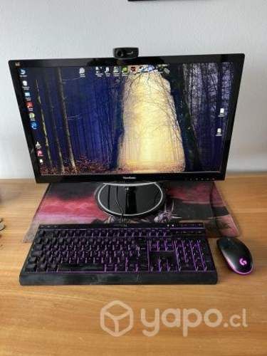 PC GAMER + teclado + mouse + monitor