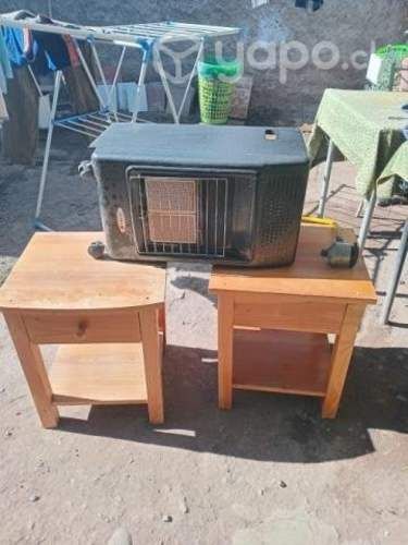 Veladores estufa y mesa centro