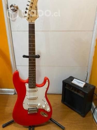 Guitarra eléctrica maxtone y amplificador