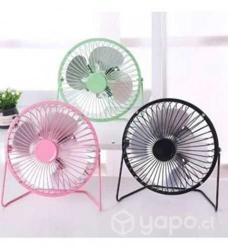 Mini Ventilador Escritorio Portatil Carga Usb 19cm