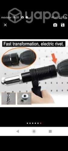 Adaptador de ramachadora para taladro