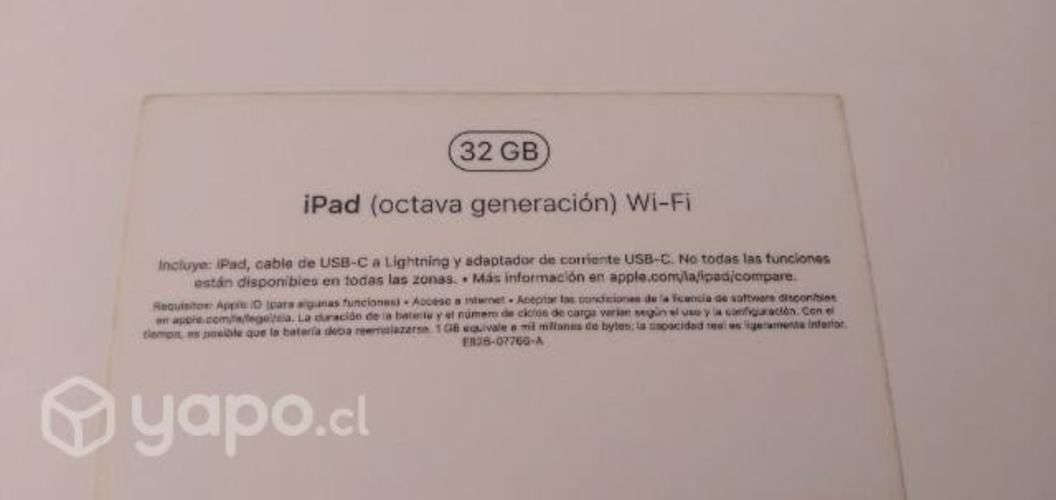 ipad 32gb octava generación solo 1 vez