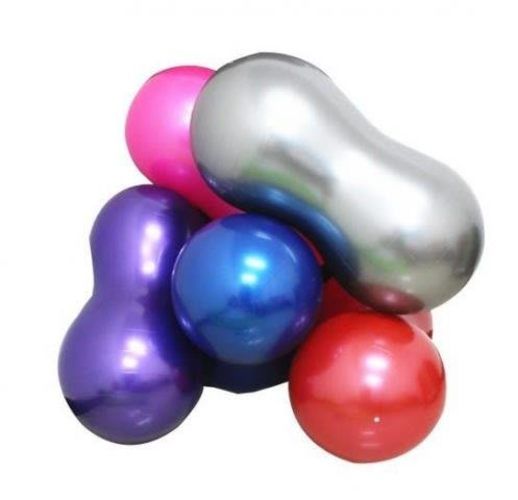 Pelota Ovalada Pilates Maní Azul