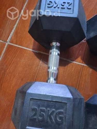 Mancuernas hexagonales de 25 Kg