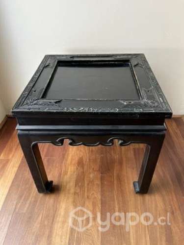 Mesa lateral cerezo ebanizado