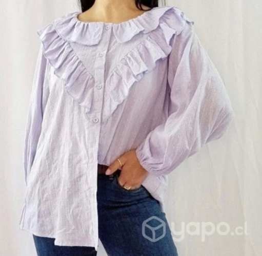 Blusa romantic vuelos talla standar