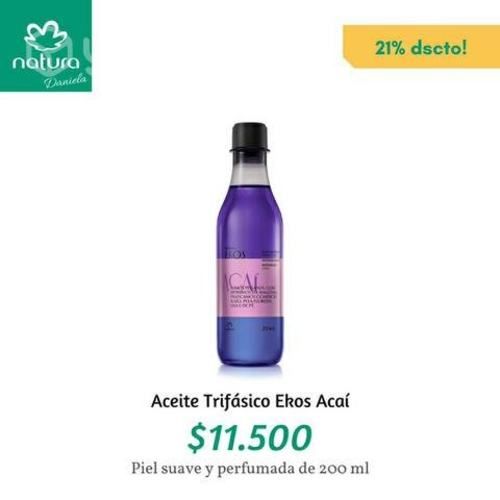 Aceite Trifásico Corporal Ekos Acaí