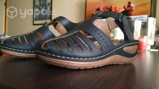 Sandalias Negras, Mujer Talla 36