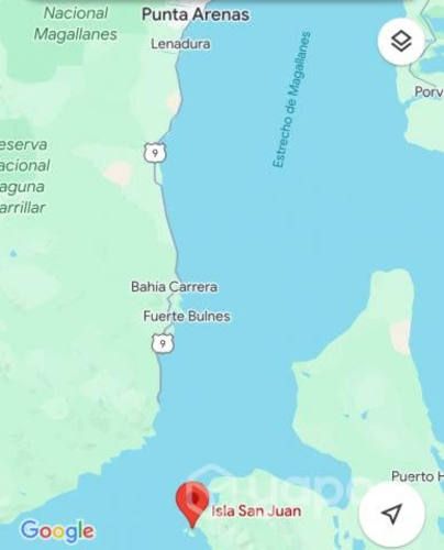 Se vende isla a 170 km punta arenas