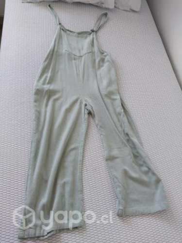 Jardinera de lino verde