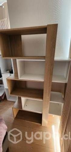 Estante Biblioteca Cubo Beijing - Rovere/Blanco