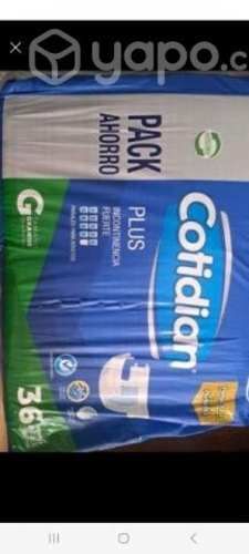 Pañales adulto Cotidian Plus 36 unid tamaño grande