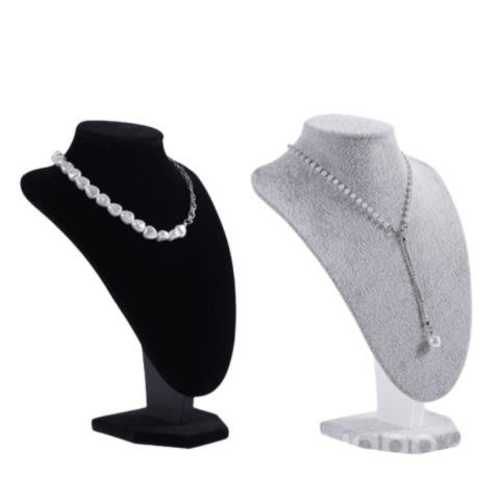 Exhibidor Mostrario Cuello Grande Terciopelo Joyas