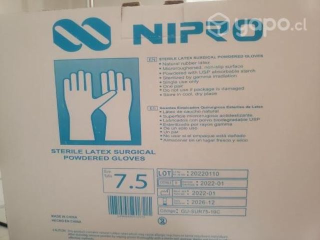 Guantes estériles 7.5