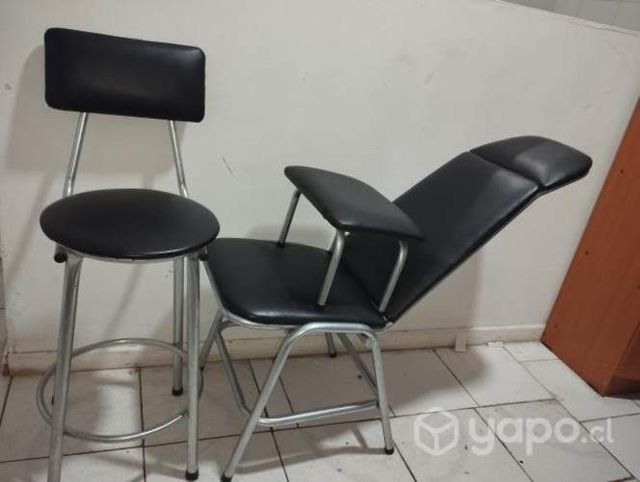 Silla para depilación de cejas.