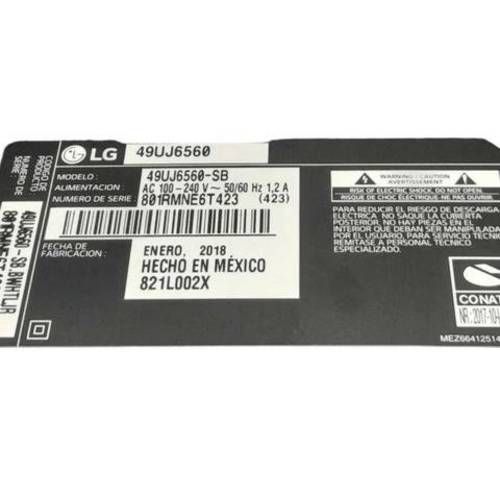 Placa Main Board Para LG TV Modelo : 49UJ6560-SB