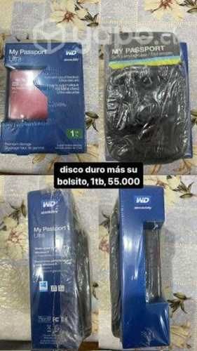 Disco duro WD, 1tb, nuevo con su respectivo bolso