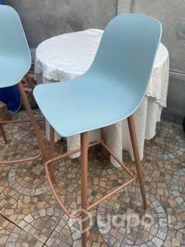 Silla bar con respaldo