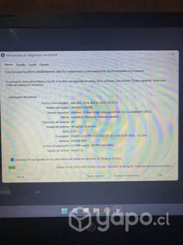 Notebook hp semi-nuevo