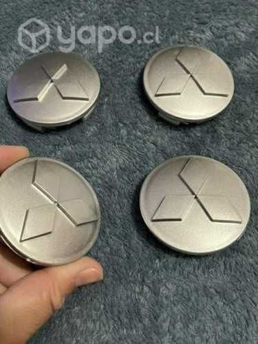 Tapa centro de llantas auto Mitsubishi 60 mm