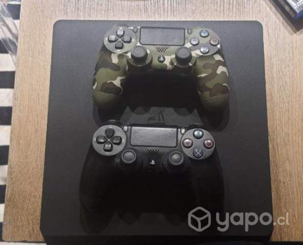 Ps4 slim 1tb + 2 controles