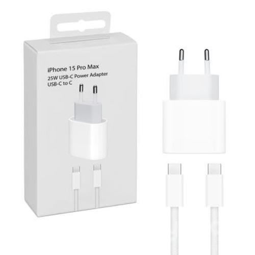 Cargador para iPhone 15 Pro Max 25W Cable USB-C