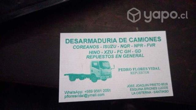 Masas trasera para hino