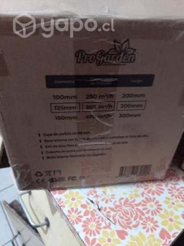 Filtro de Carbón con extractor y ducto