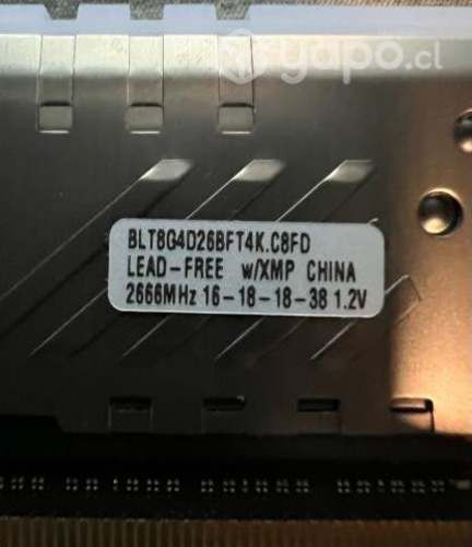 Crucial Ballistix 16GB 2 x 8GB | DIMM DDR4-2666