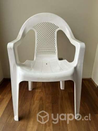 Sillas plásticas terraza