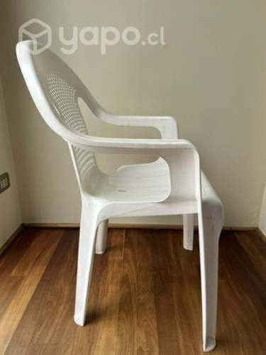 Sillas plásticas terraza