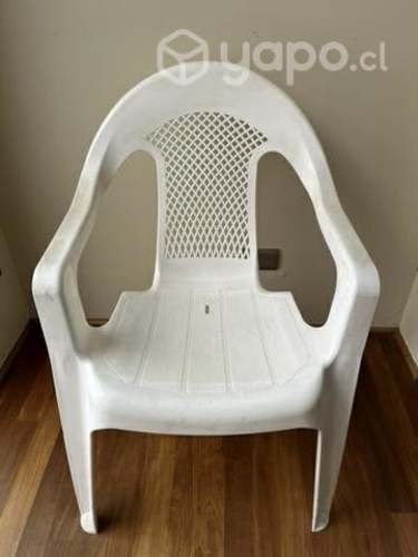 Sillas plásticas terraza