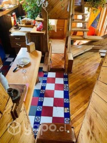 Parcela con cabaña, chacayes