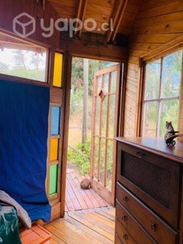 Parcela con cabaña, chacayes