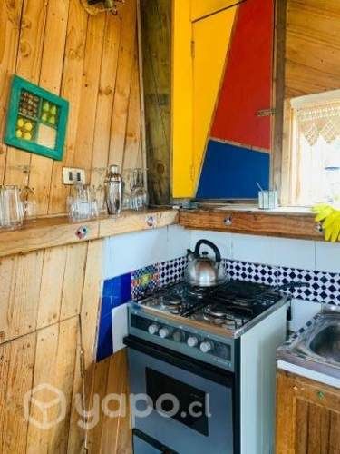 Parcela con cabaña, chacayes