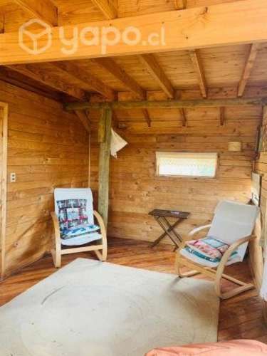 Parcela con cabaña, chacayes