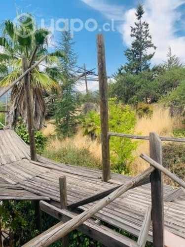 Parcela con cabaña, chacayes