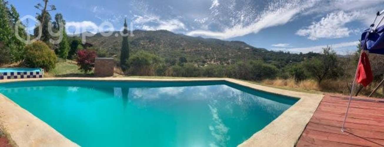 Parcela con cabaña, chacayes