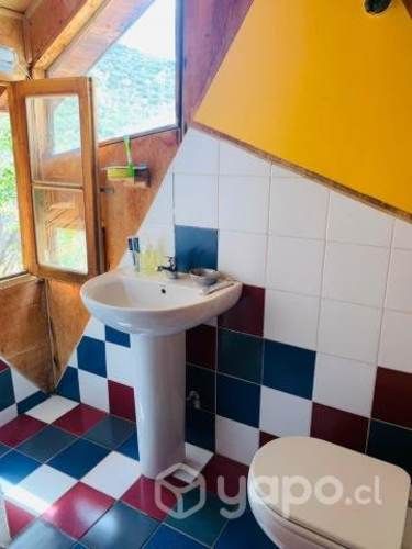 Parcela con cabaña, chacayes