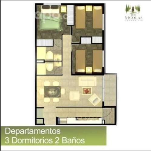 Departamento Nuevo en Rancagua 3d+2b 65m2