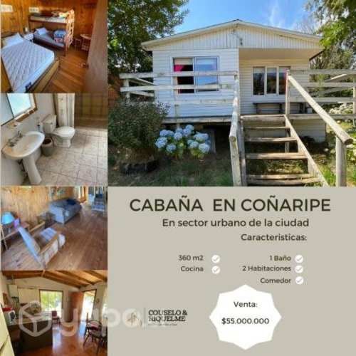 Cabaña en centro de Coñaripe