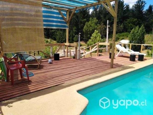 Arriendo parcela con casa y piscina