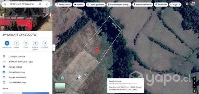 Venta parcela comuna Los Lagos sector Folilco