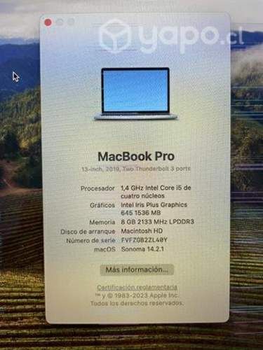 MacBook Pro Touchbar 2019