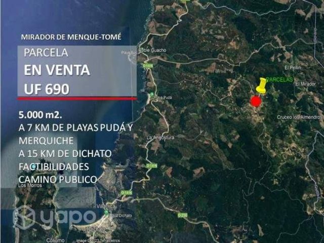 Mirador menque, tome a 7 km de pudá y merquiche