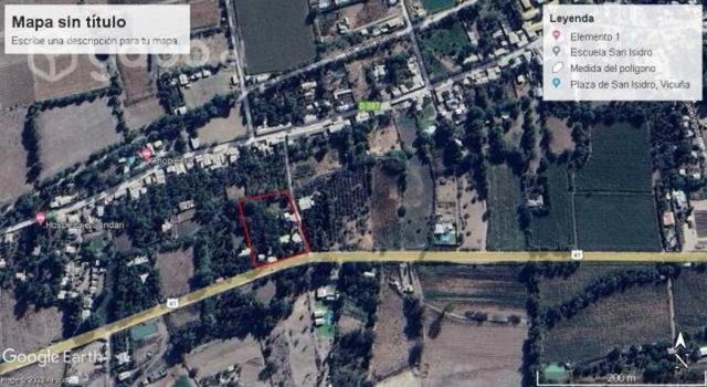 Se vende terreno en vicuña, sector san isidro