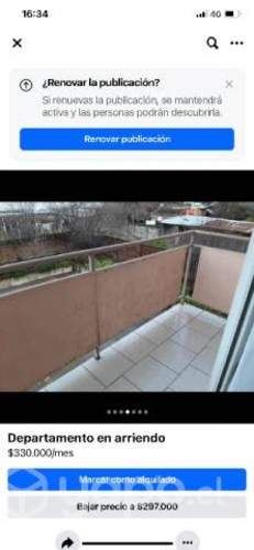 Arriendo dpto Talca condominio abate Molina, frent