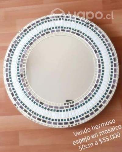 espejo 50cm en mosaico.