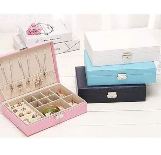 Maletin Joyero Organizador De Joyas Blanco