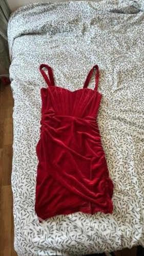 Vestido de fiesta elegante talla m rojo